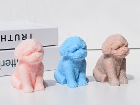 Molde silicona mini caniche cuerpo entero